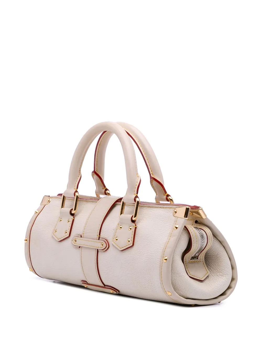 Pre-owned Louis Vuitton 2006 Suhali Lepanoui Pm Handbag In White