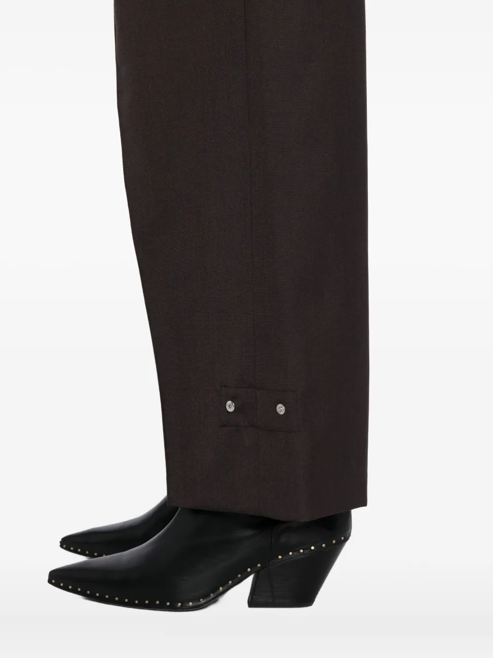 System Soft Volumed Trousers In Brown