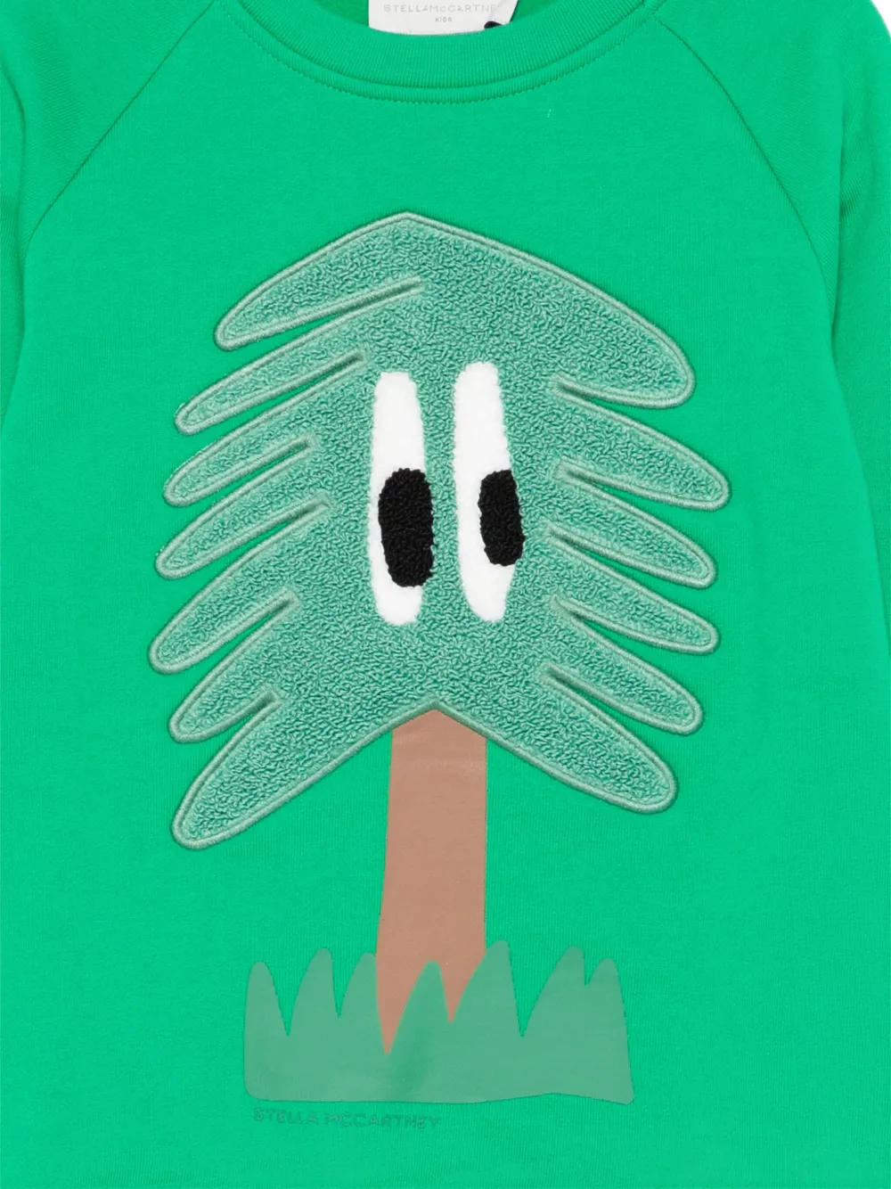 Stella Mccartney Tree-applique Sweatshirt In Green