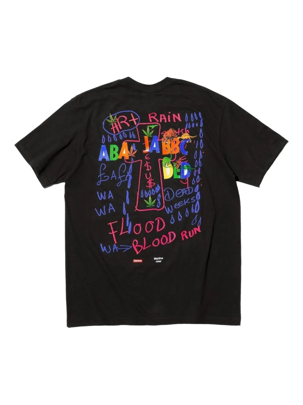 Supreme x Martine Rose Lee Scratch Perry T-shirt - Zwart