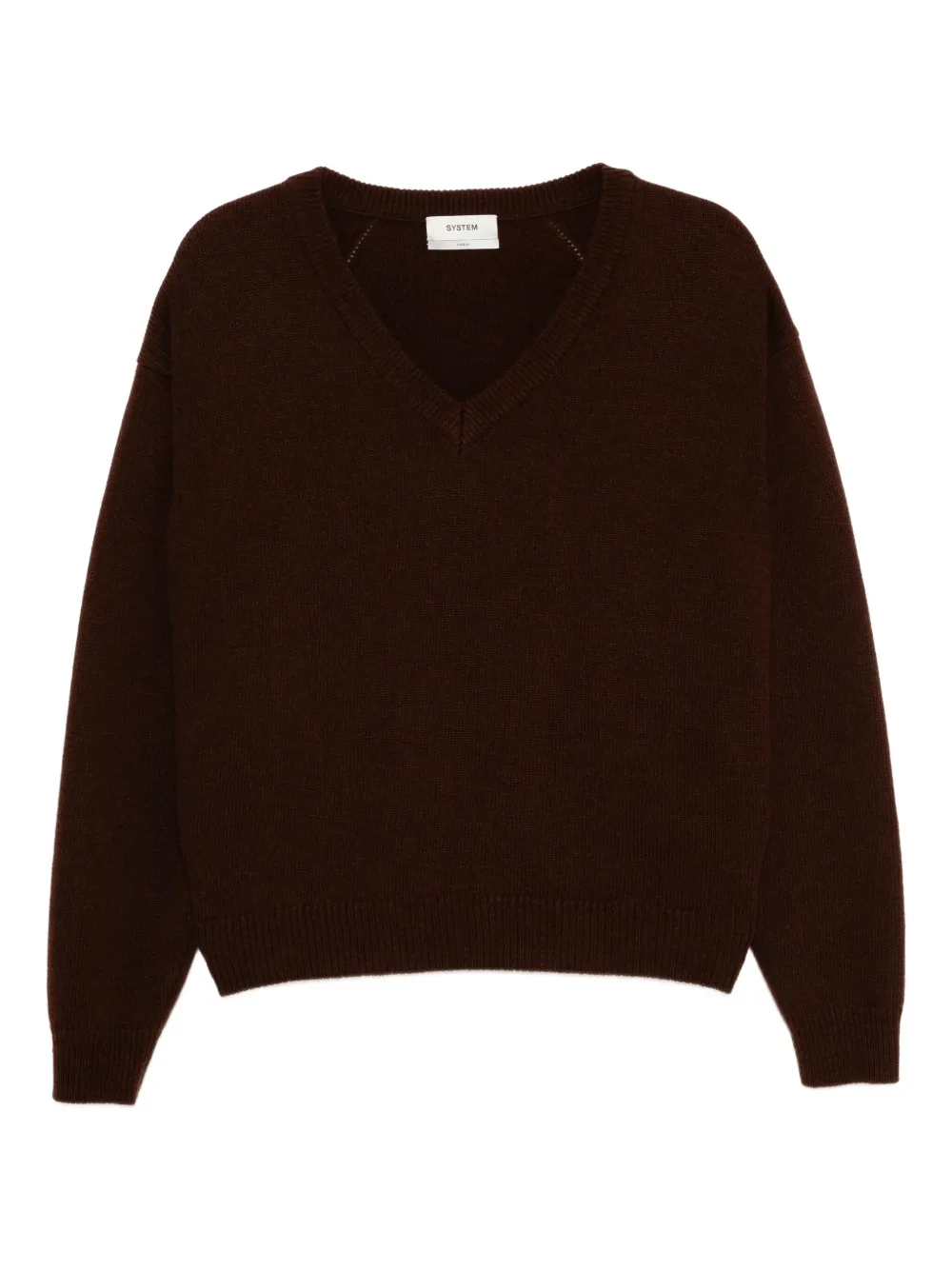 System Wool Jumper In Brown