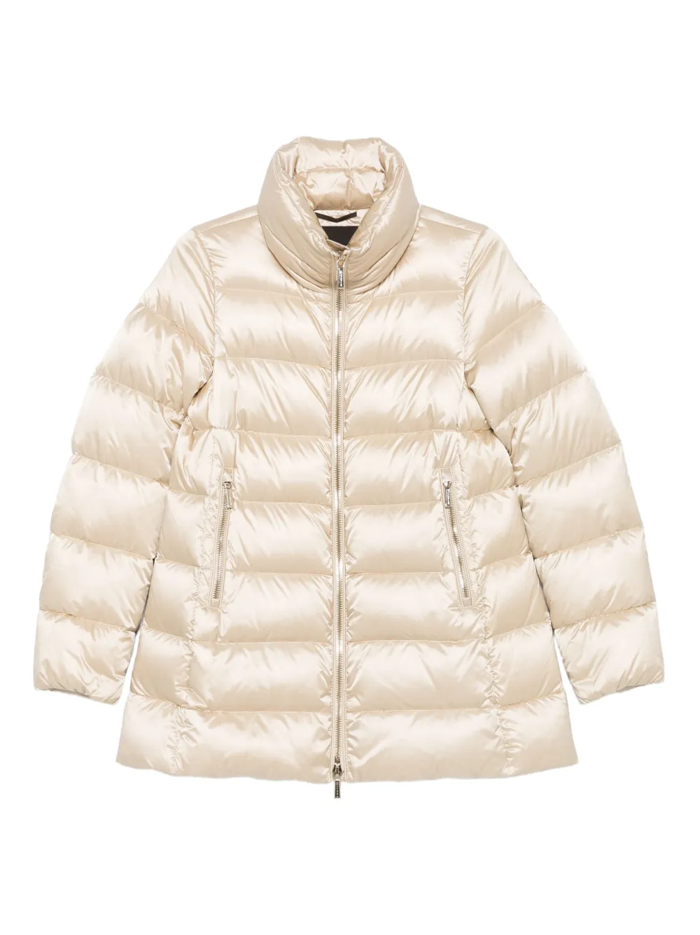 Moorer quilted high-neck jacket | Neutrals | Image 1