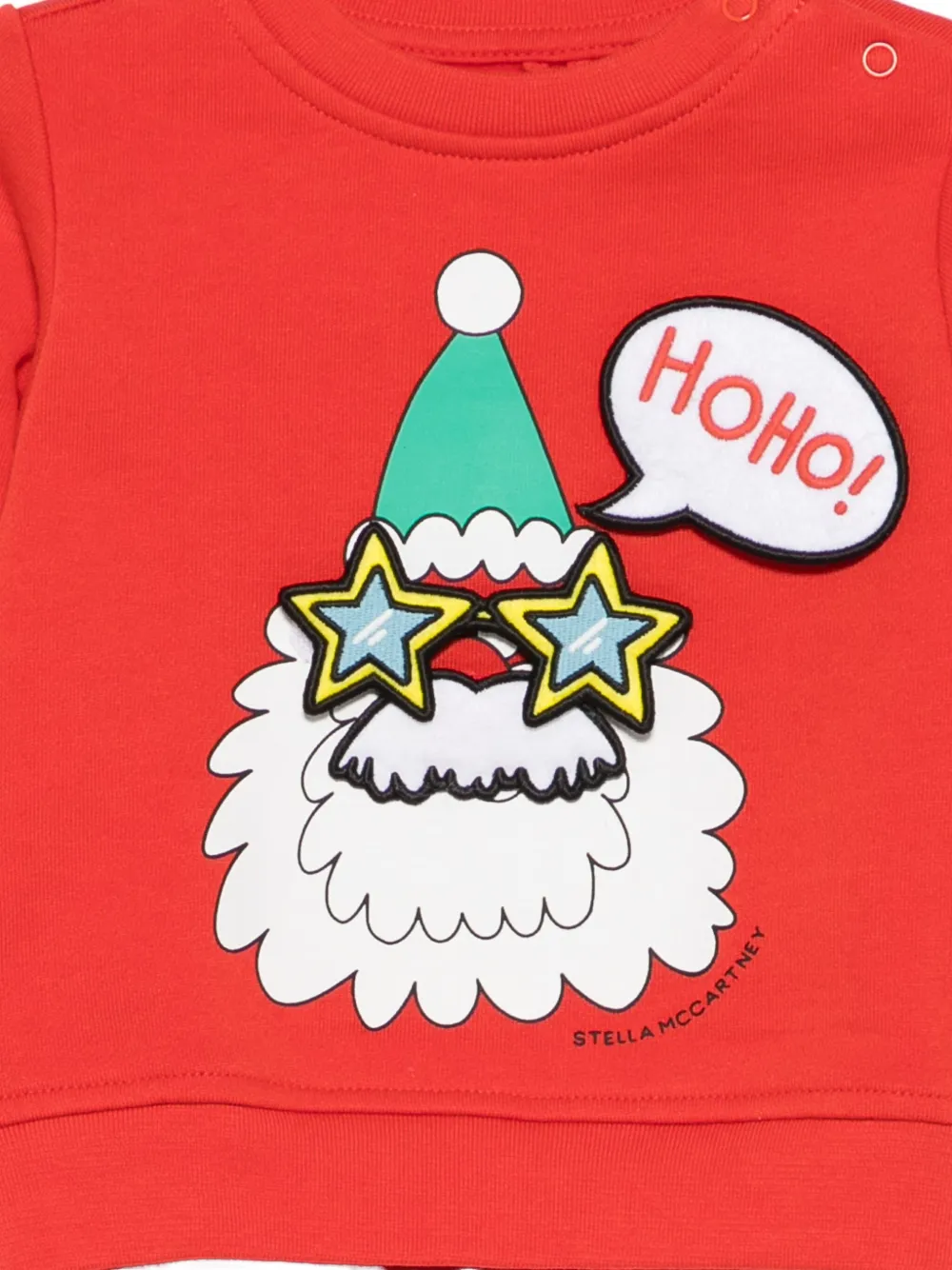 Stella McCartney Kids Sweater met kerstmanprint Rood