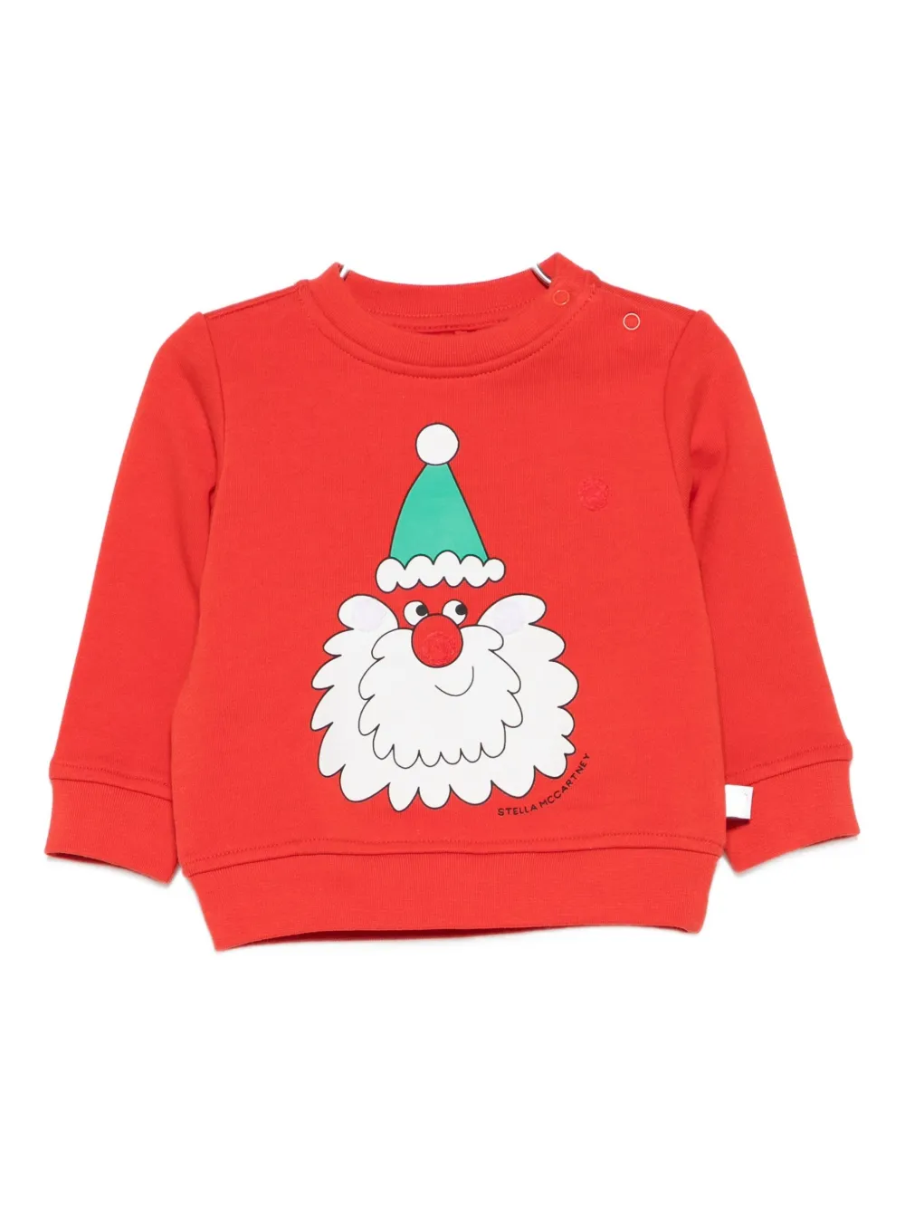 Stella McCartney Kids Santa-face sweatshirt - Rosso