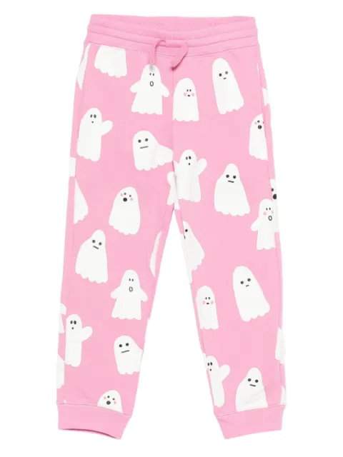 Stella McCartney Kids pantalones con cordones en la pretina y fantasma estampado