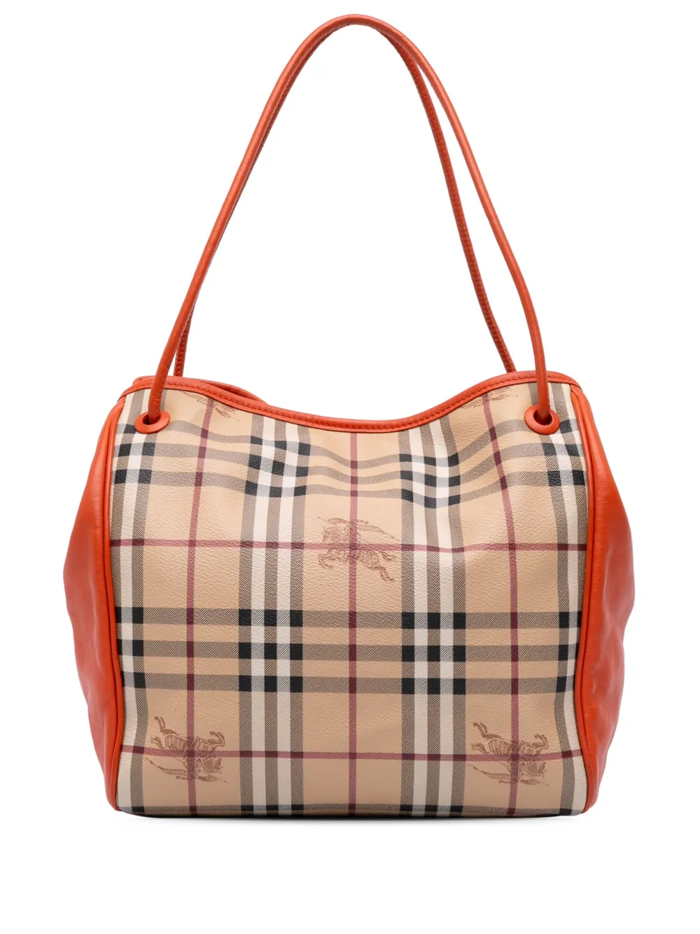 Burberry Pre-Owned 2000-2017 Small Haymarket Check Coated Canvas Canterbury tote bag | Brown | Image 1