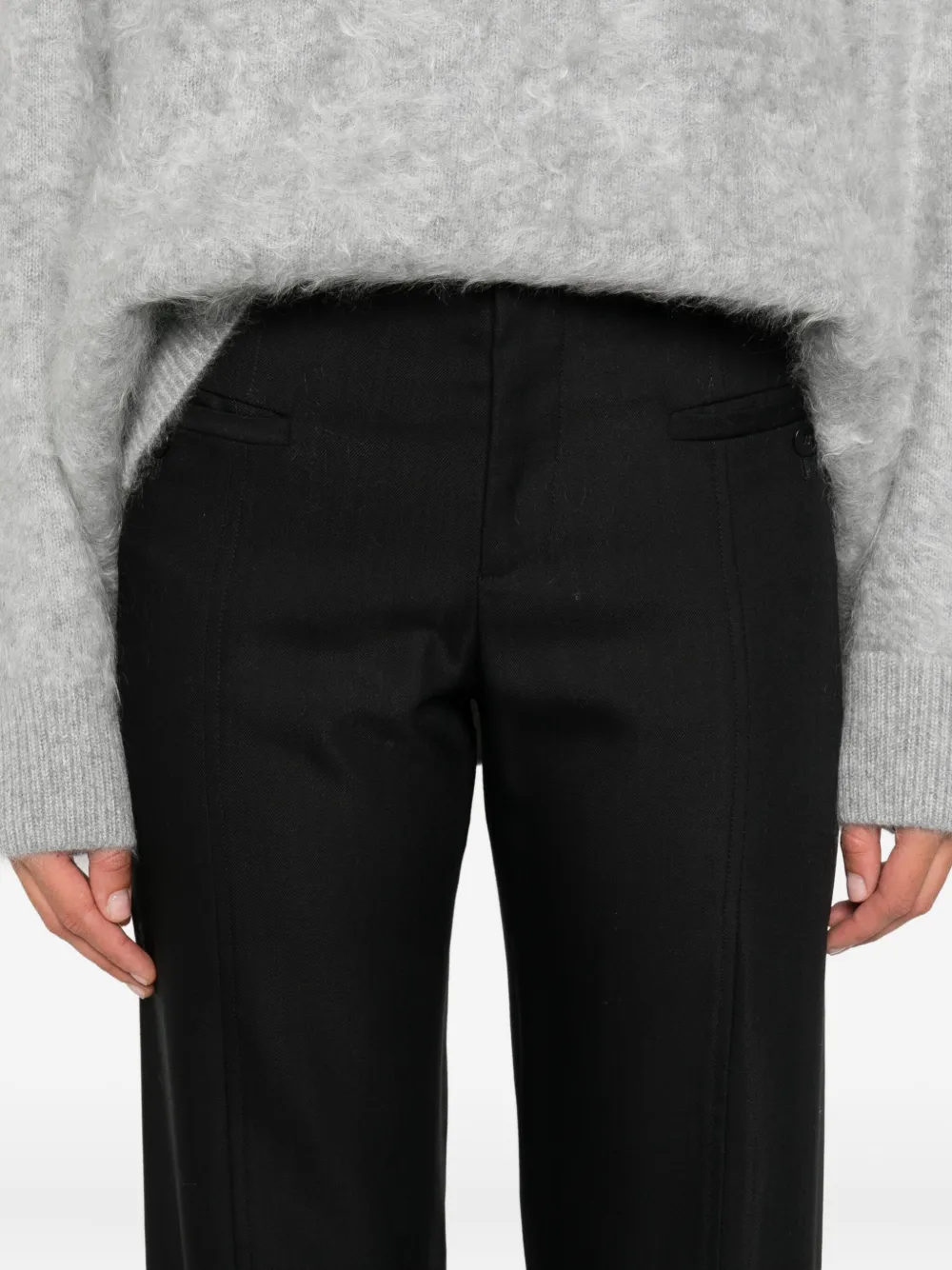 Loulou De Saison Welt-pocket Trousers In Black