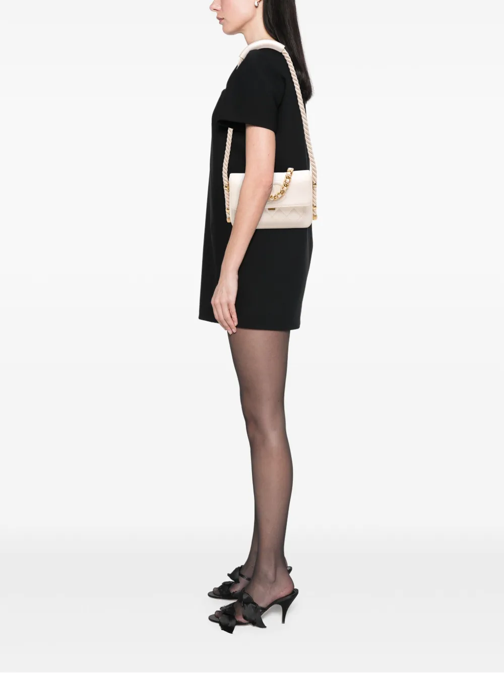CHANEL Pre-Owned 2019 Crumpled Calfskin En Vogue Rope Flap satchel | Pre-Owned | Image 2