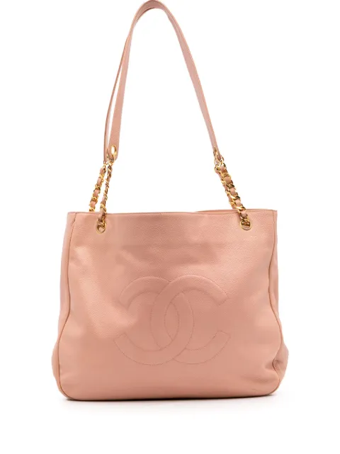 CHANEL Pre-Owned 1994-1996 CC Caviar Chain tote bag