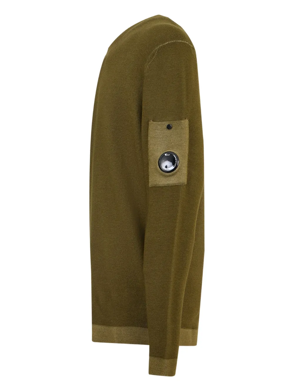 C.P. Company Sweater met ronde hals en zak - Groen