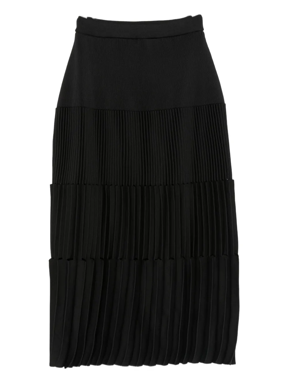 Cfcl Pleated Midi Skirt In Black
