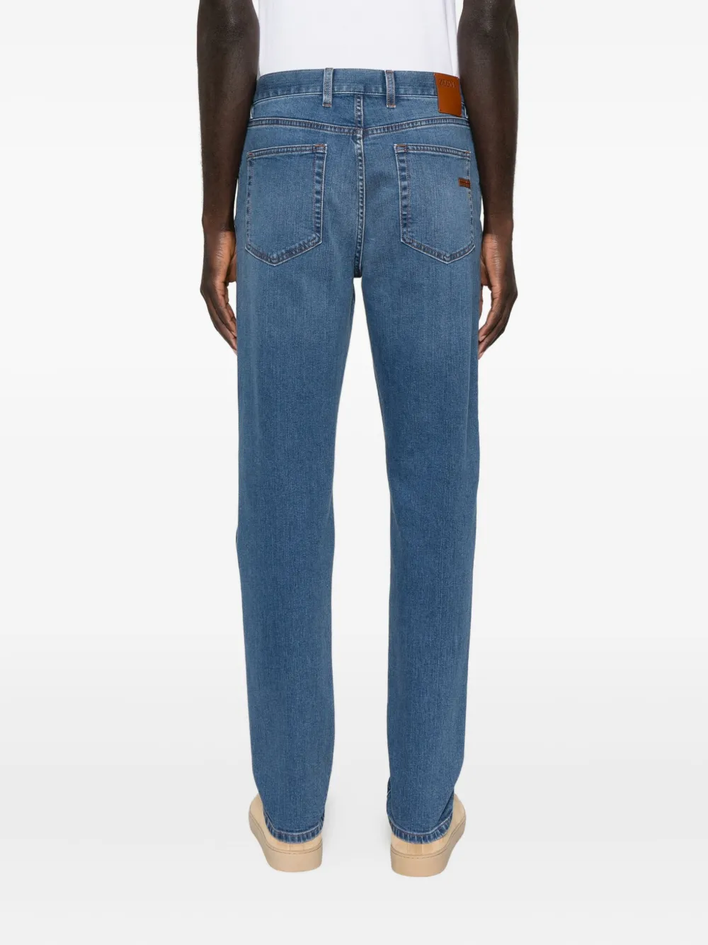 Zegna Jeans met vijf zakken Blauw