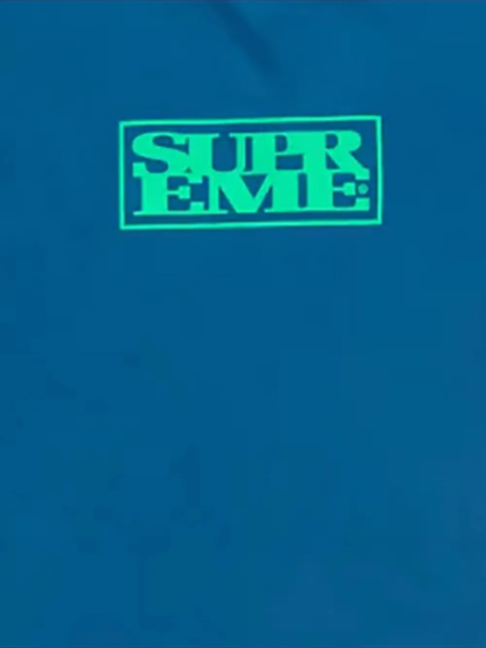 Supreme Connect logo-print T-shirt - Blauw