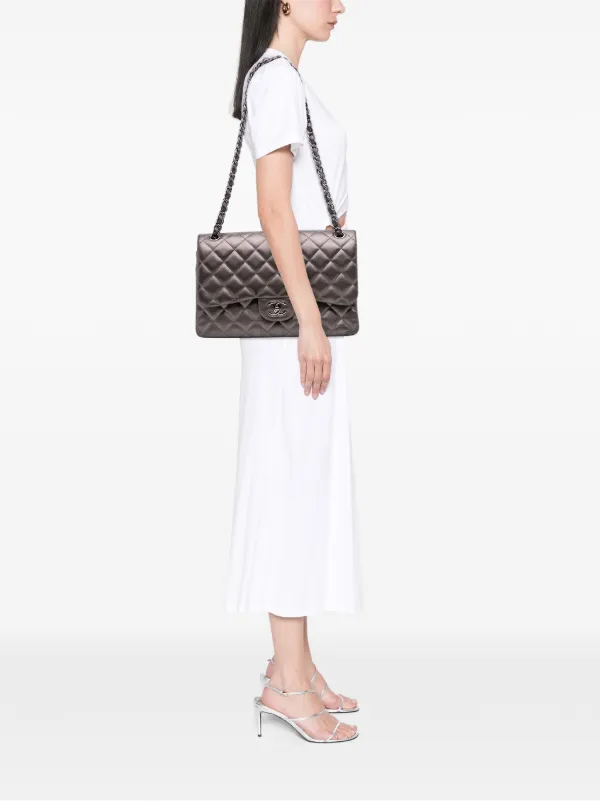 CHANEL Pre-Owned 2013-2014 Jumbo Classic Lambskin Double Flap