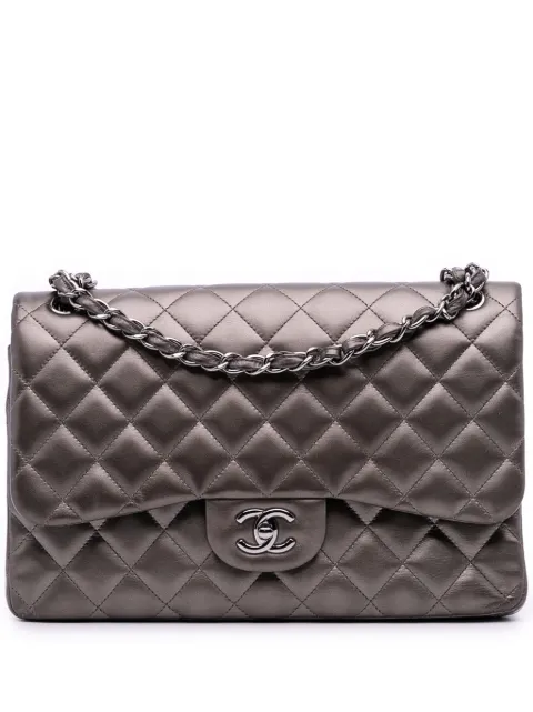 CHANEL Pre-Owned 2013-2014 Jumbo Classic Lambskin Double Flap shoulder bag