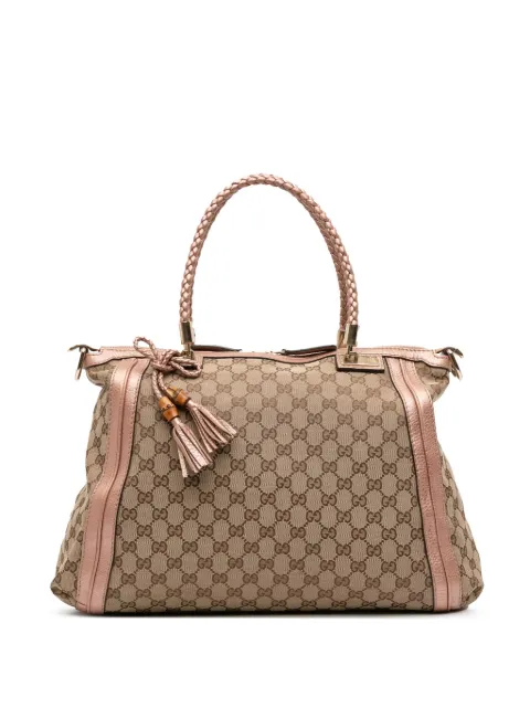Gucci Pre-Owned 2016-2025 Large GG Canvas Bella satchel
