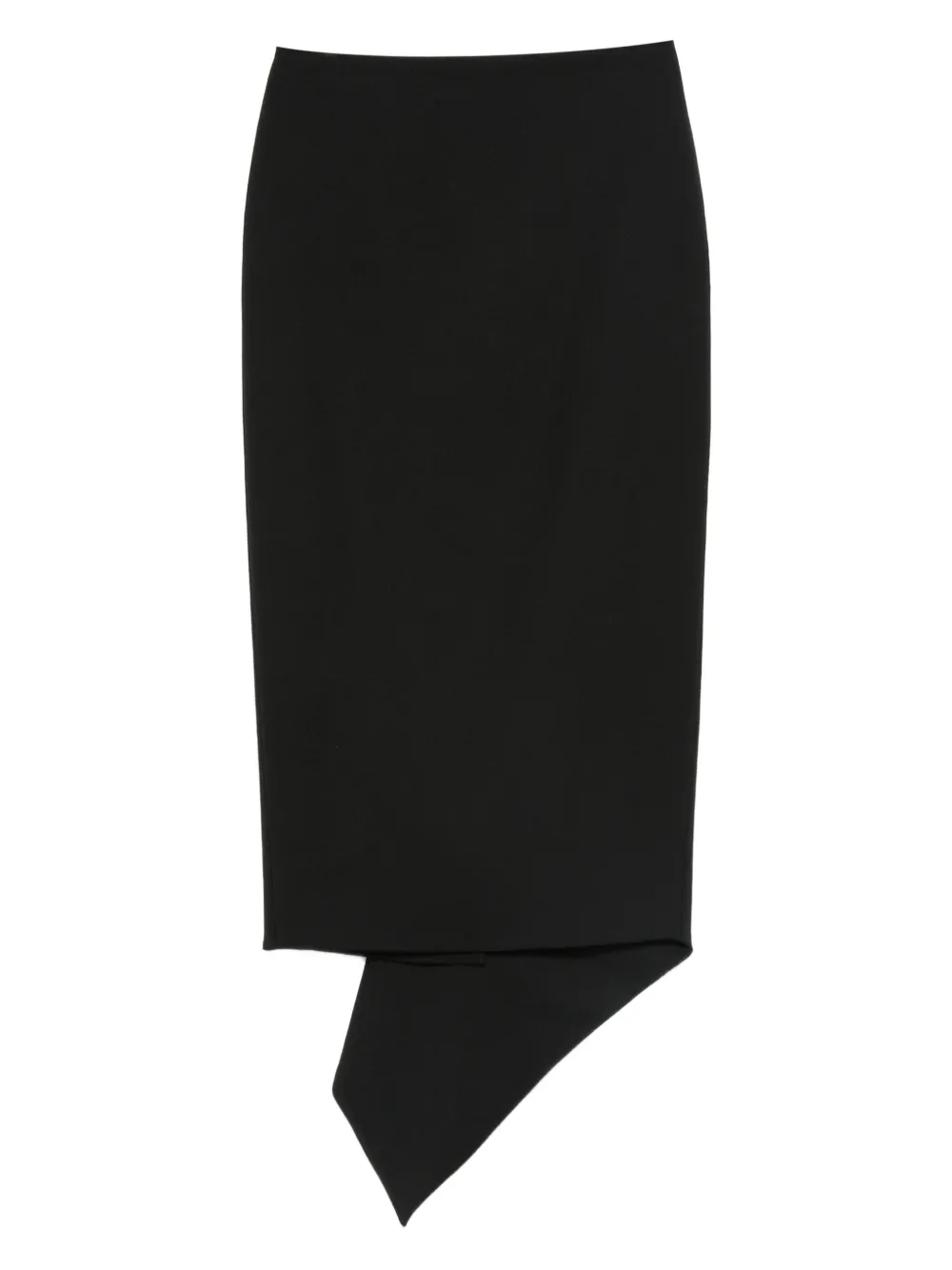 THELATEST asymmetric pencil skirt | Black | Image 1
