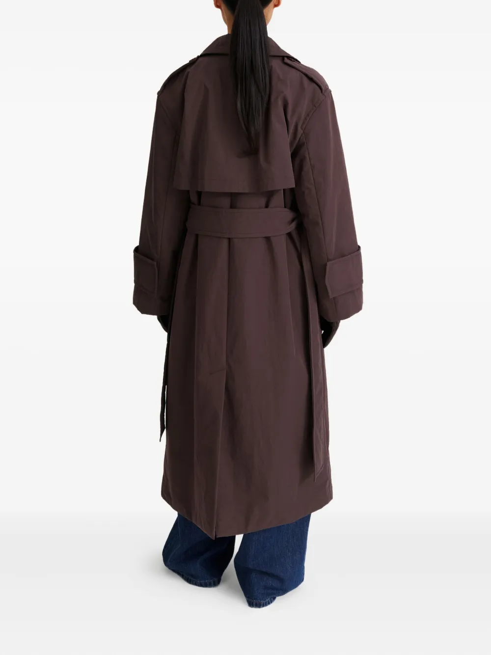 Stylein Sandra trenchcoat met ceintuur Bruin