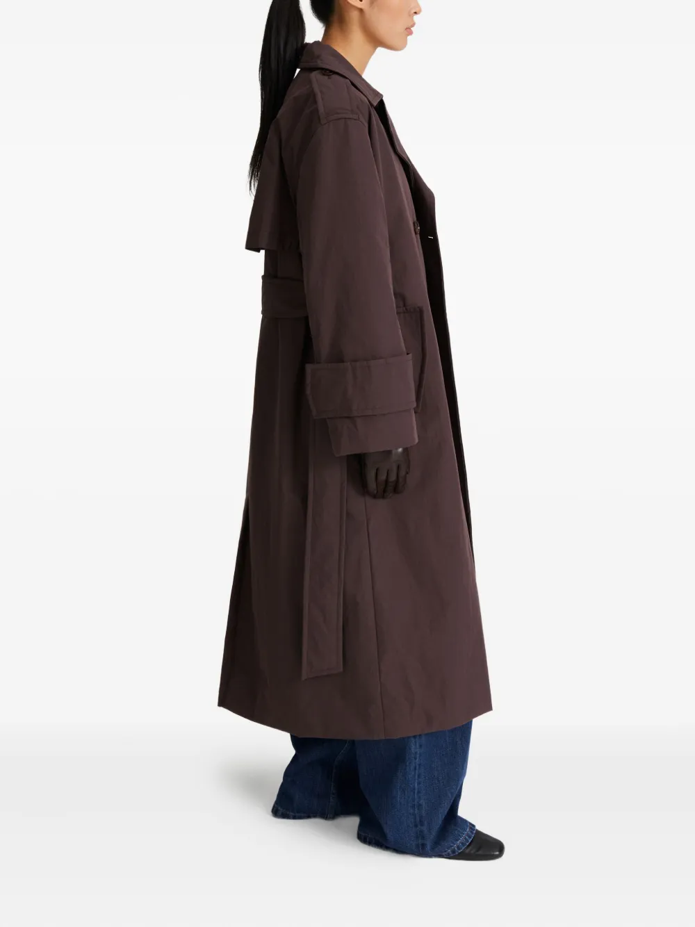 Stylein Sandra trenchcoat met ceintuur Bruin