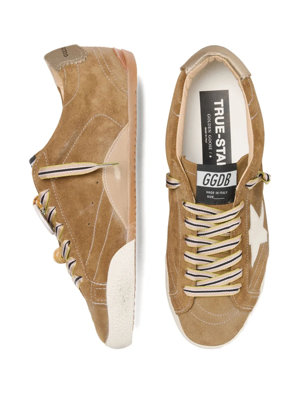 Golden Goose True-star Suede Leather Sneakers In Brown