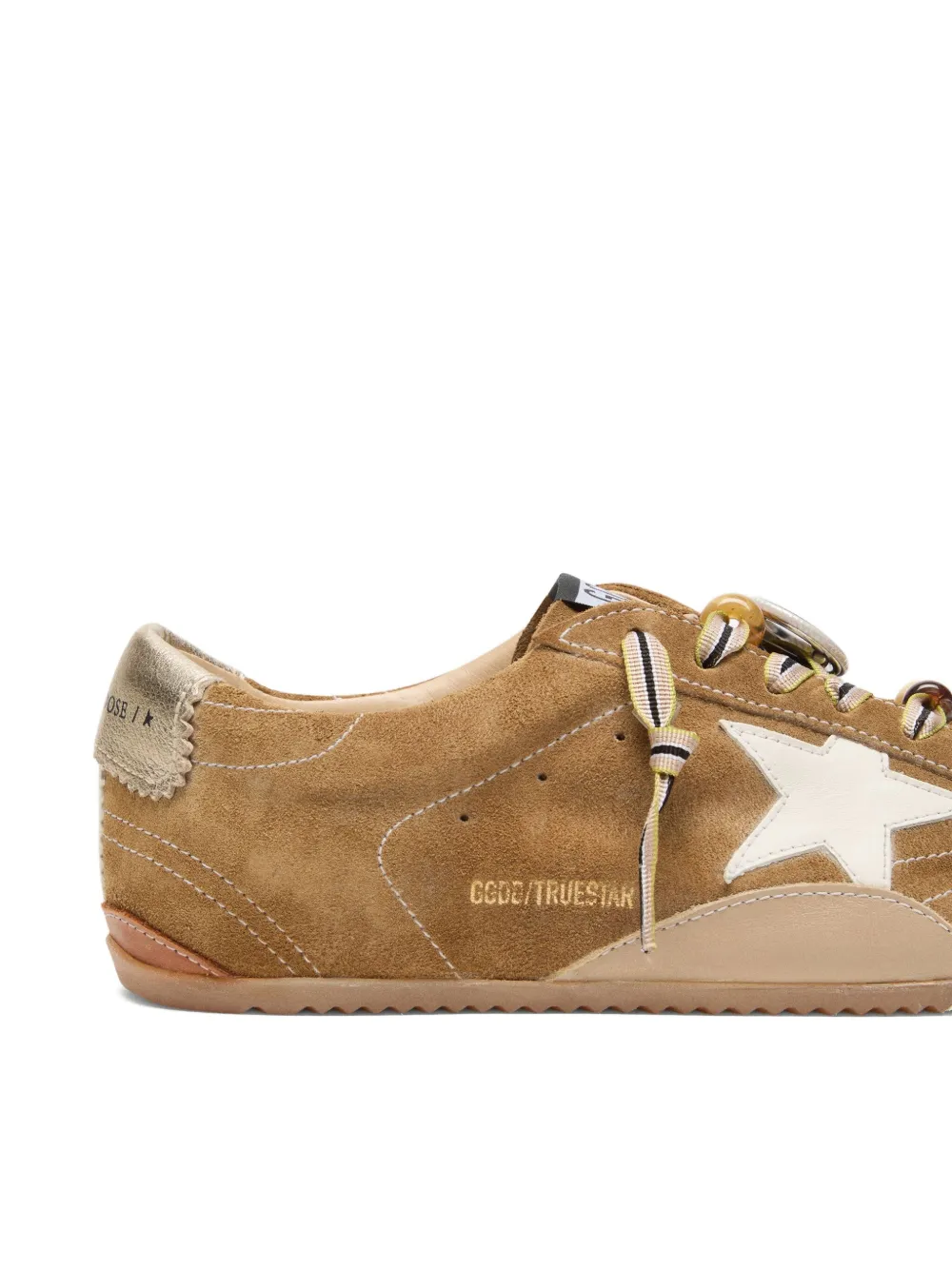 Golden Goose True-star Suede Leather Sneakers In Brown