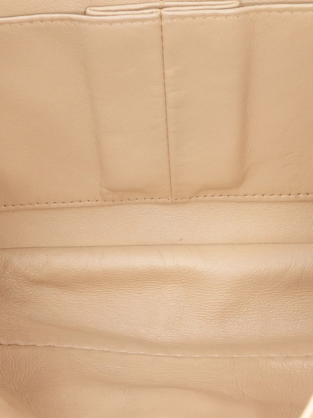 Pre-owned Chanel 2006-2008 Medium Classic Lambskin Trimmed Canvas Line Double Flap Shoulder Bag In Brown