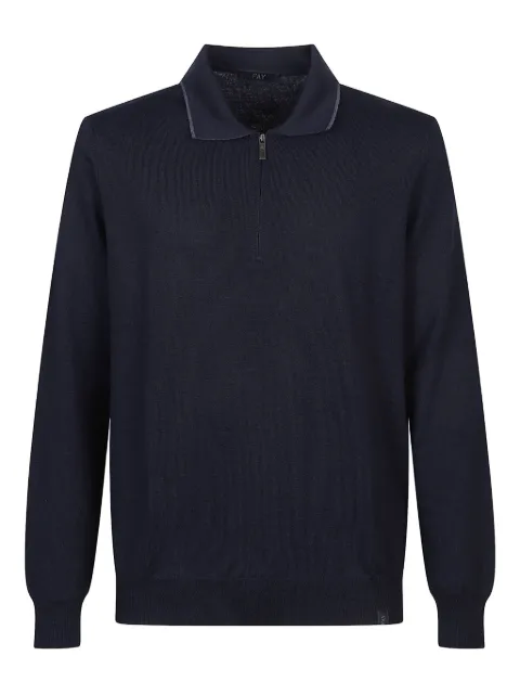 Fay zip-up polo shirt