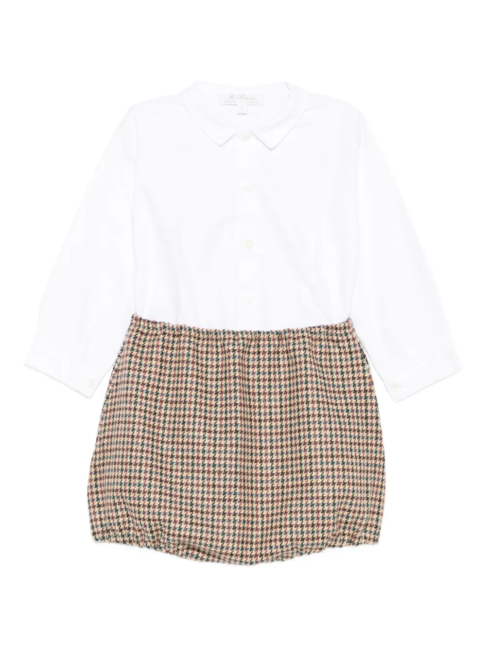 Mariella Ferrari checkered shorts (set of two) - Weiß