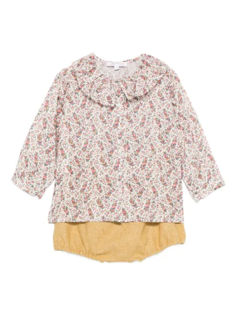 Mariella Ferrari ruffled floral-print tracksuit set