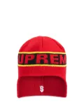 Supreme earflap beanie - Red