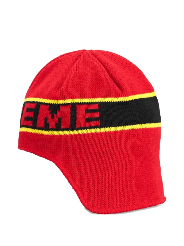 Supreme イヤーフラップ ビーニー | レッド | FARFETCH JP