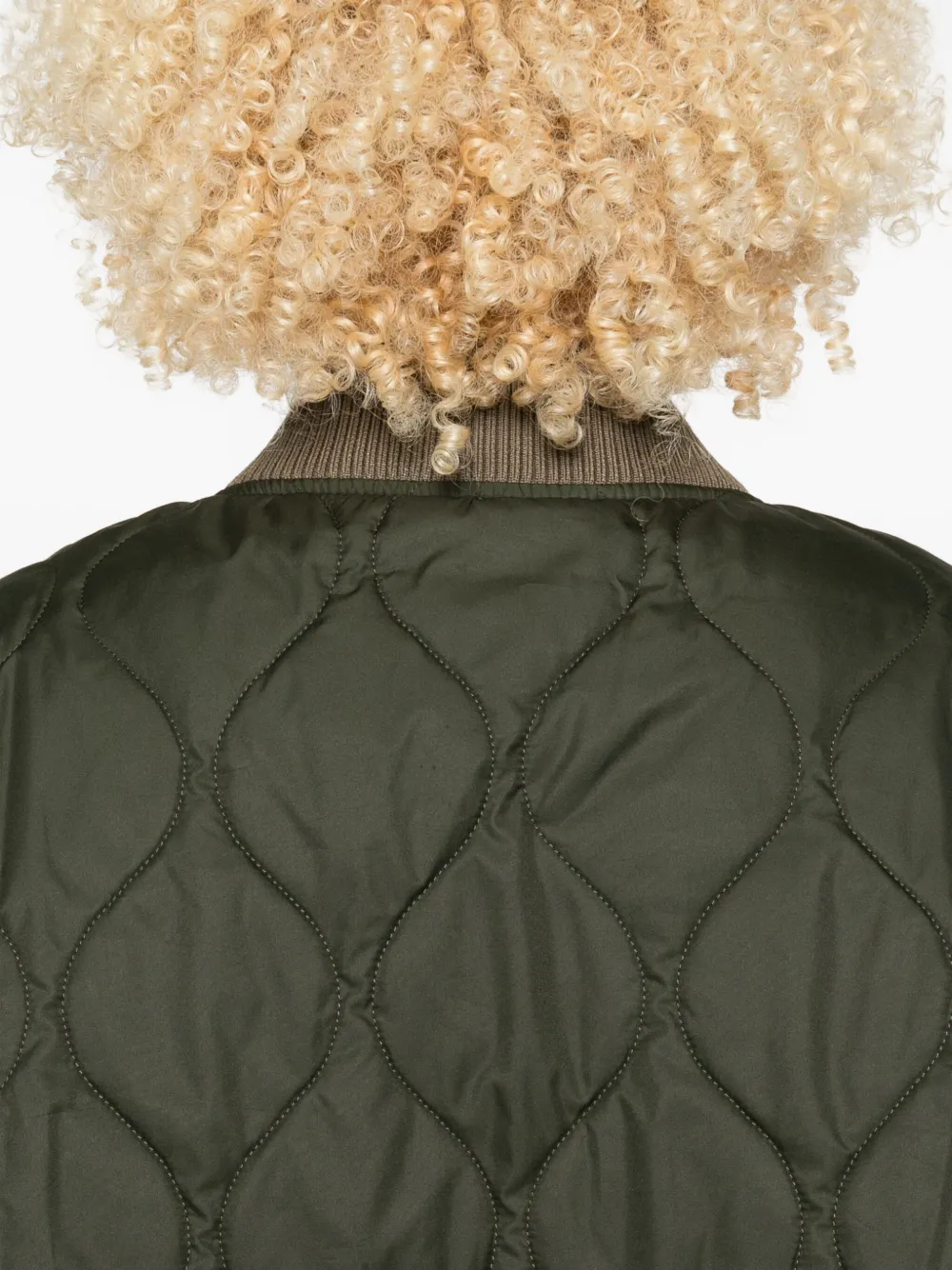 Ag Quilted Oversized Coat In Multi