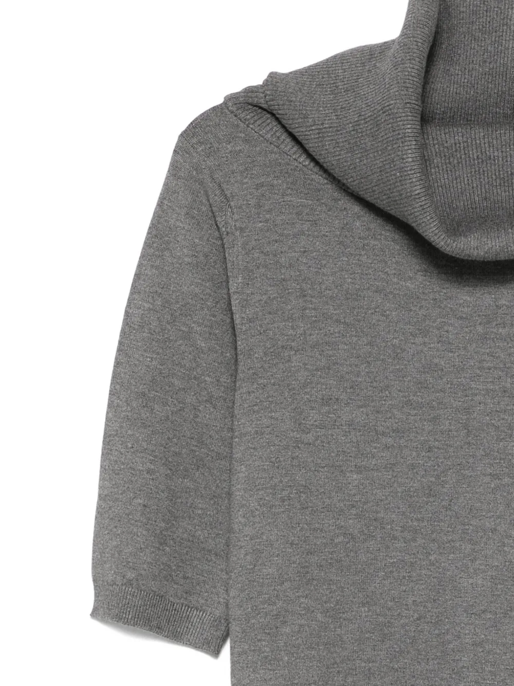 Semicouture Zip-up Sweater In Gray
