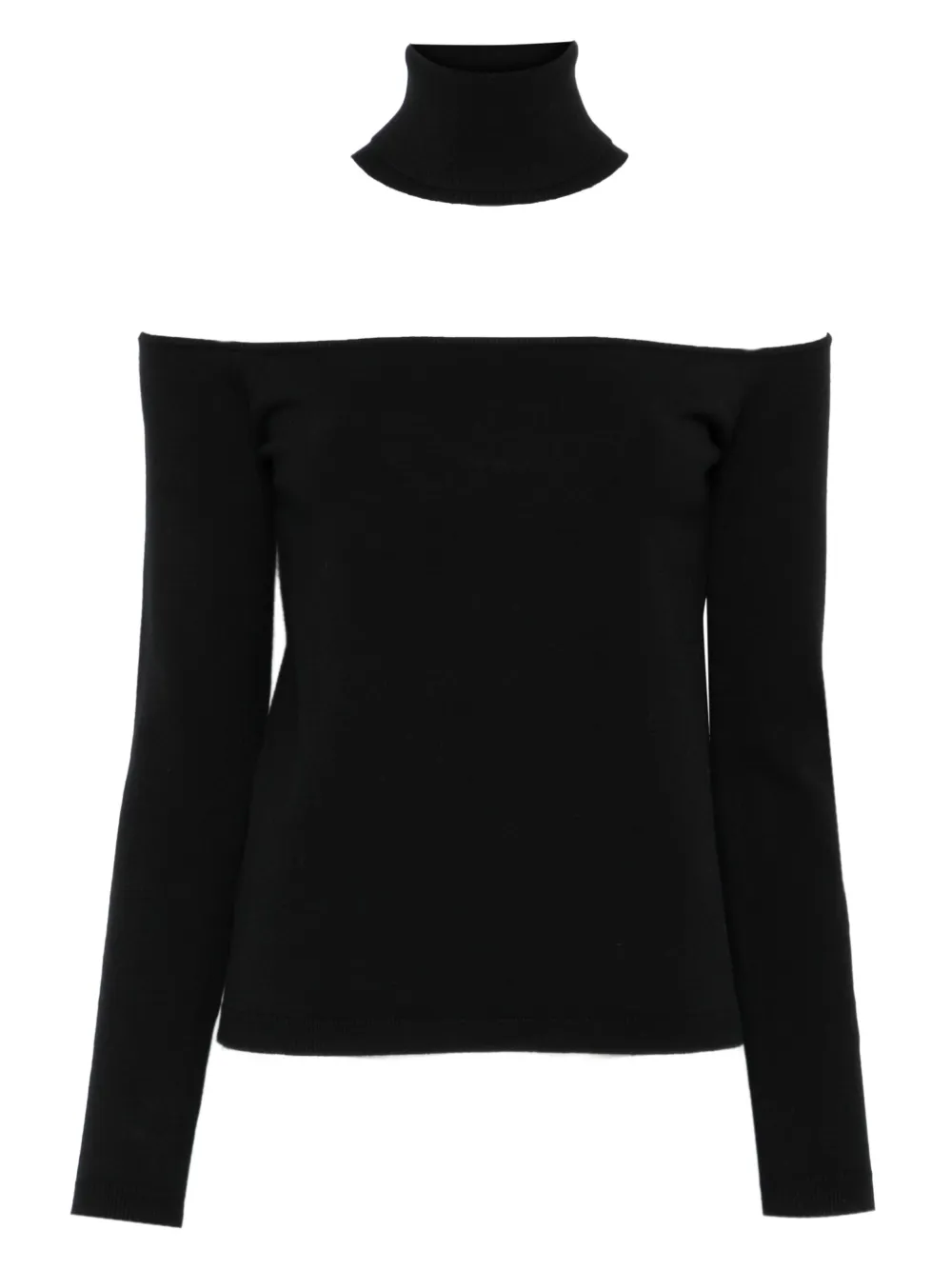 Semicouture turtleneck cutout sweater | Black | Image 1