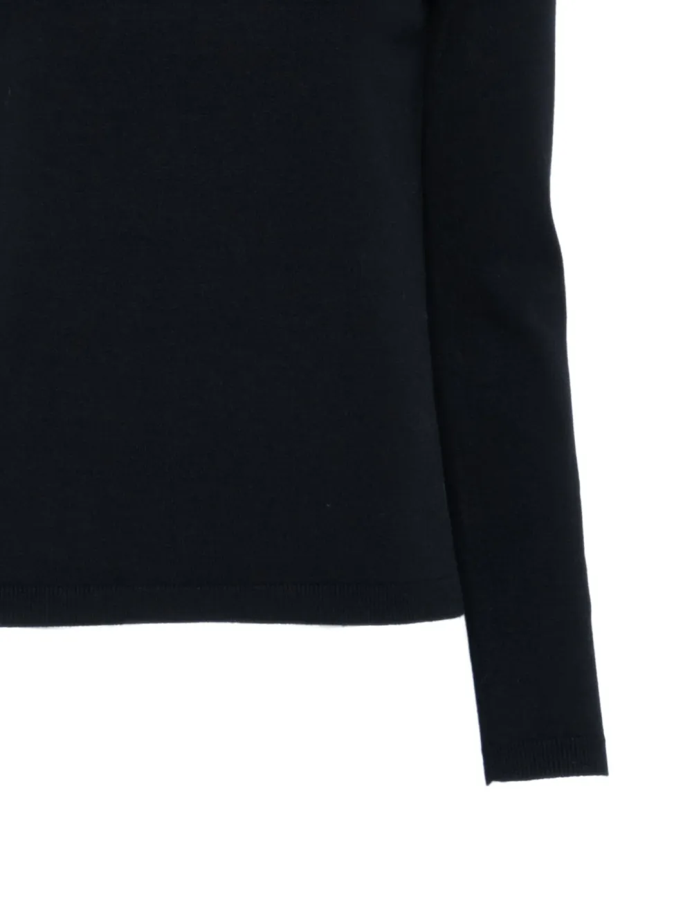Semicouture Tailored Black Sweater With Detachable Turtleneck In Black