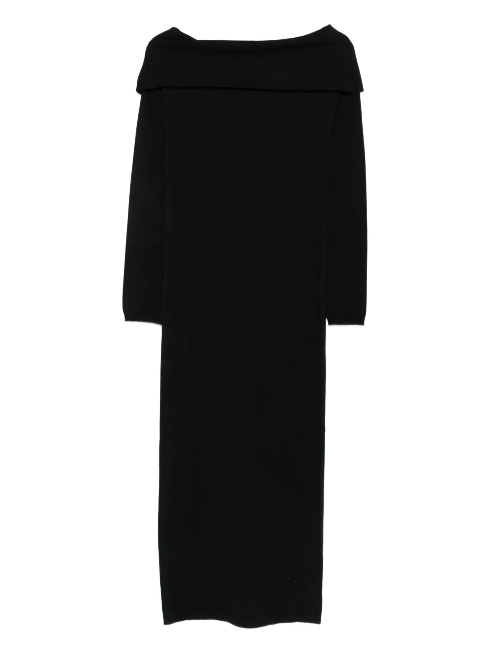 Semicouture boat-neck long-sleeve dress | Black | Image 1