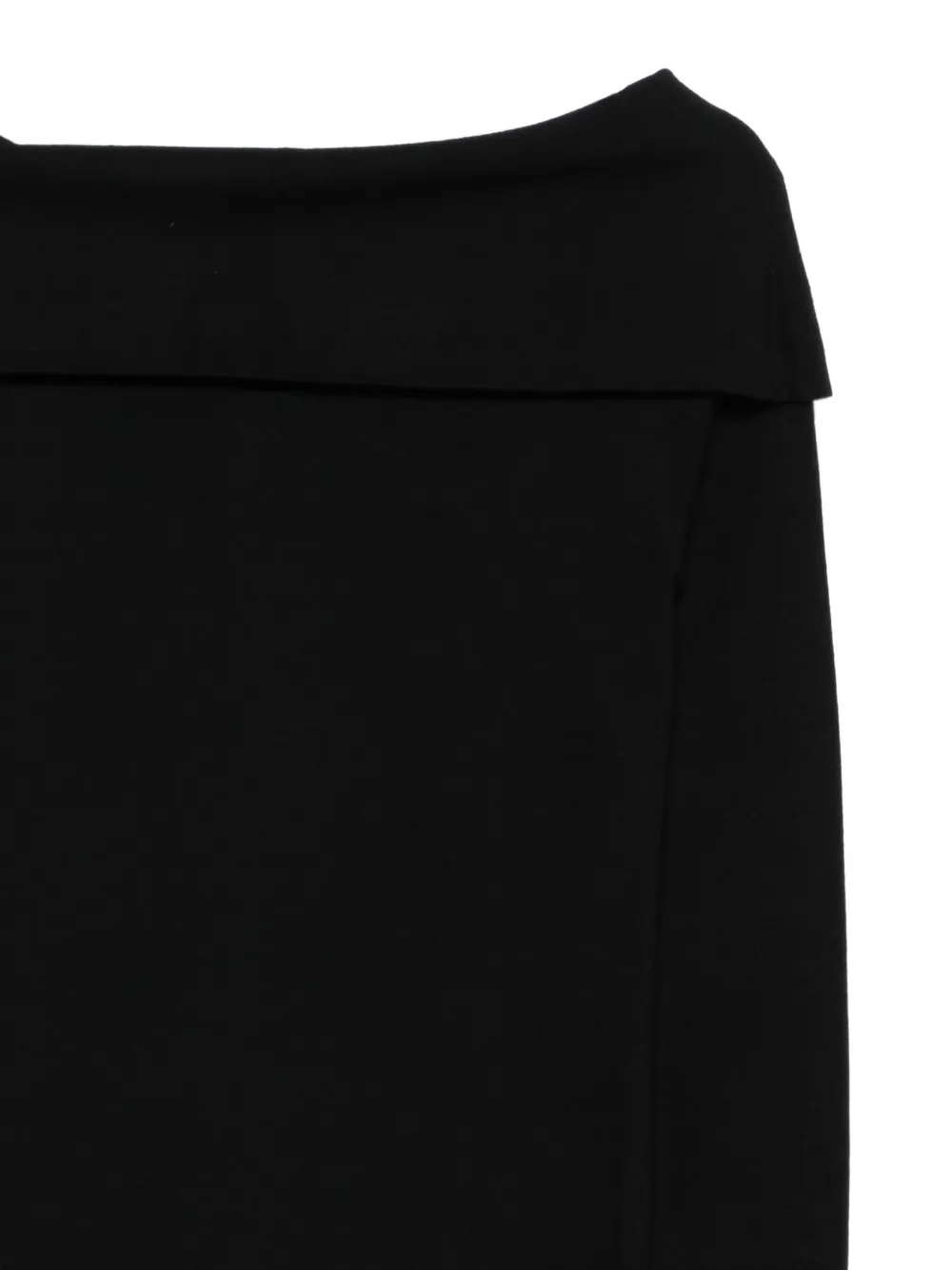 Semicouture Boat-neck Long-sleeve Dress In Black