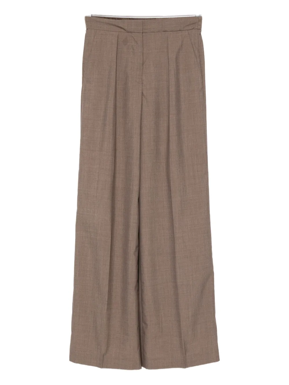 Joseph Alanel Pleated-front Trousers In Brown