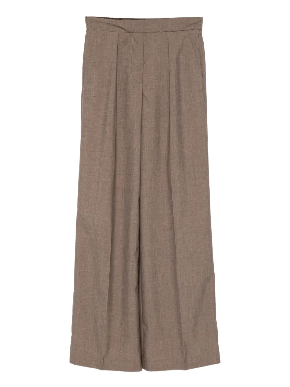 JOSEPH Alanel pleated-front trousers | Brown | Image 1