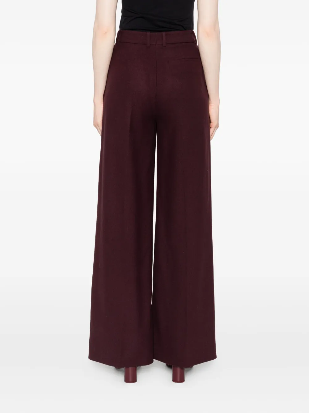 JOSEPH Alana broek met geplooide voorkant Bruin