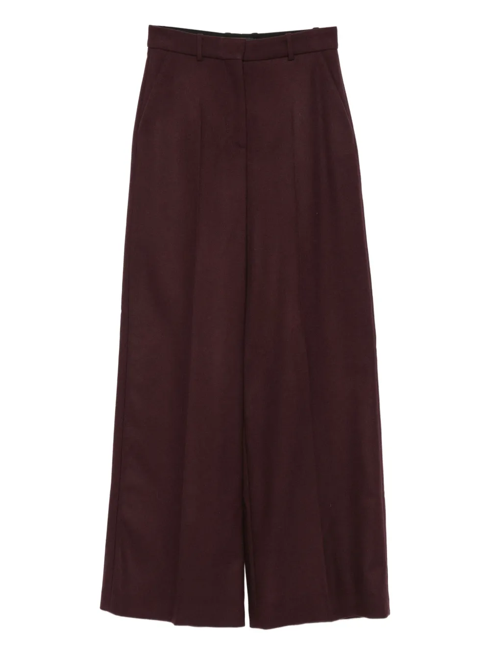 JOSEPH Alana pleated-front trousers | Brown | Image 1