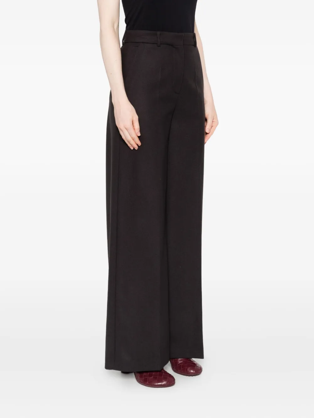 JOSEPH Alana broek met geplooide voorkant Grijs