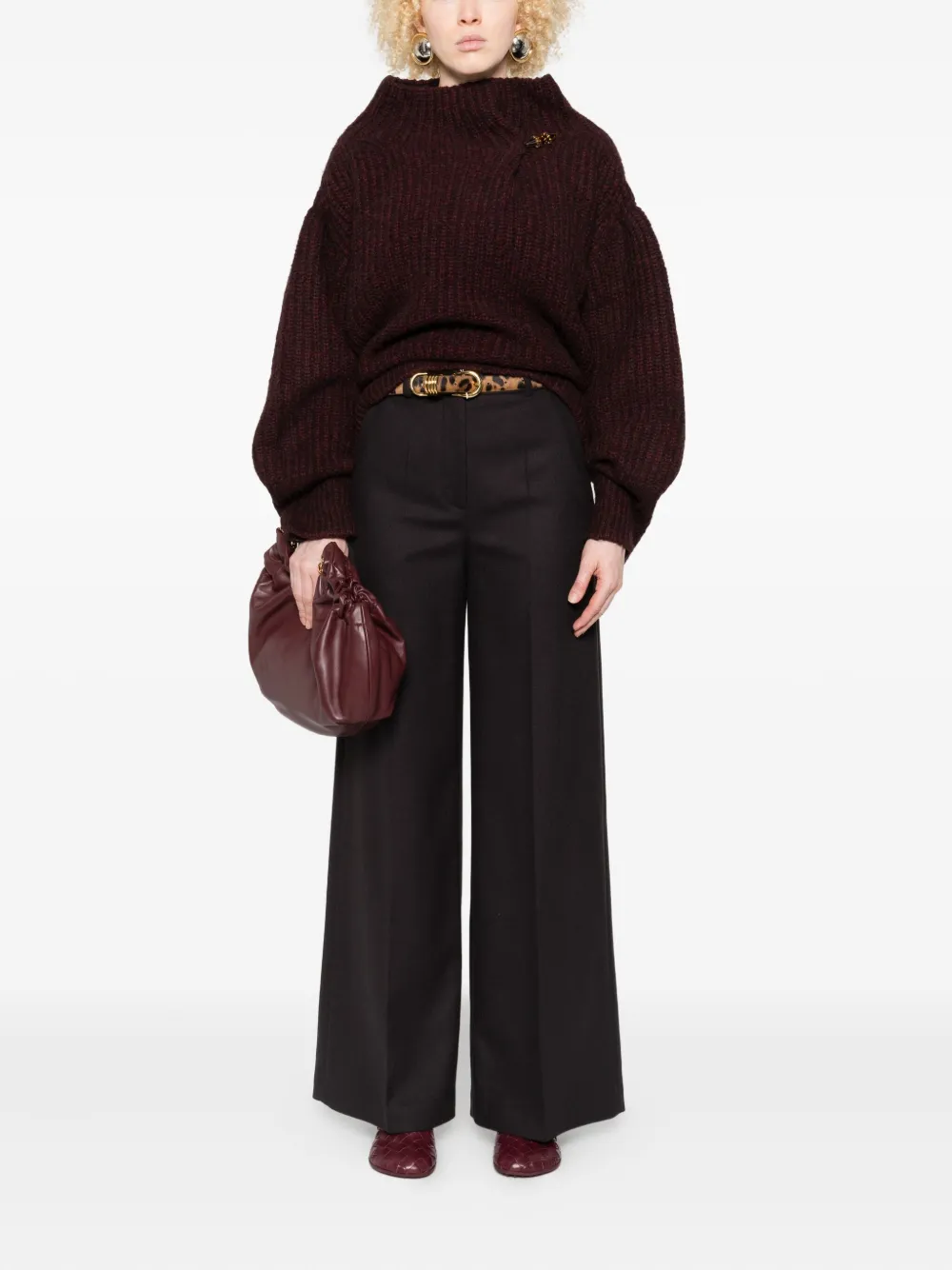 JOSEPH Alana pleated-front trousers - Grijs