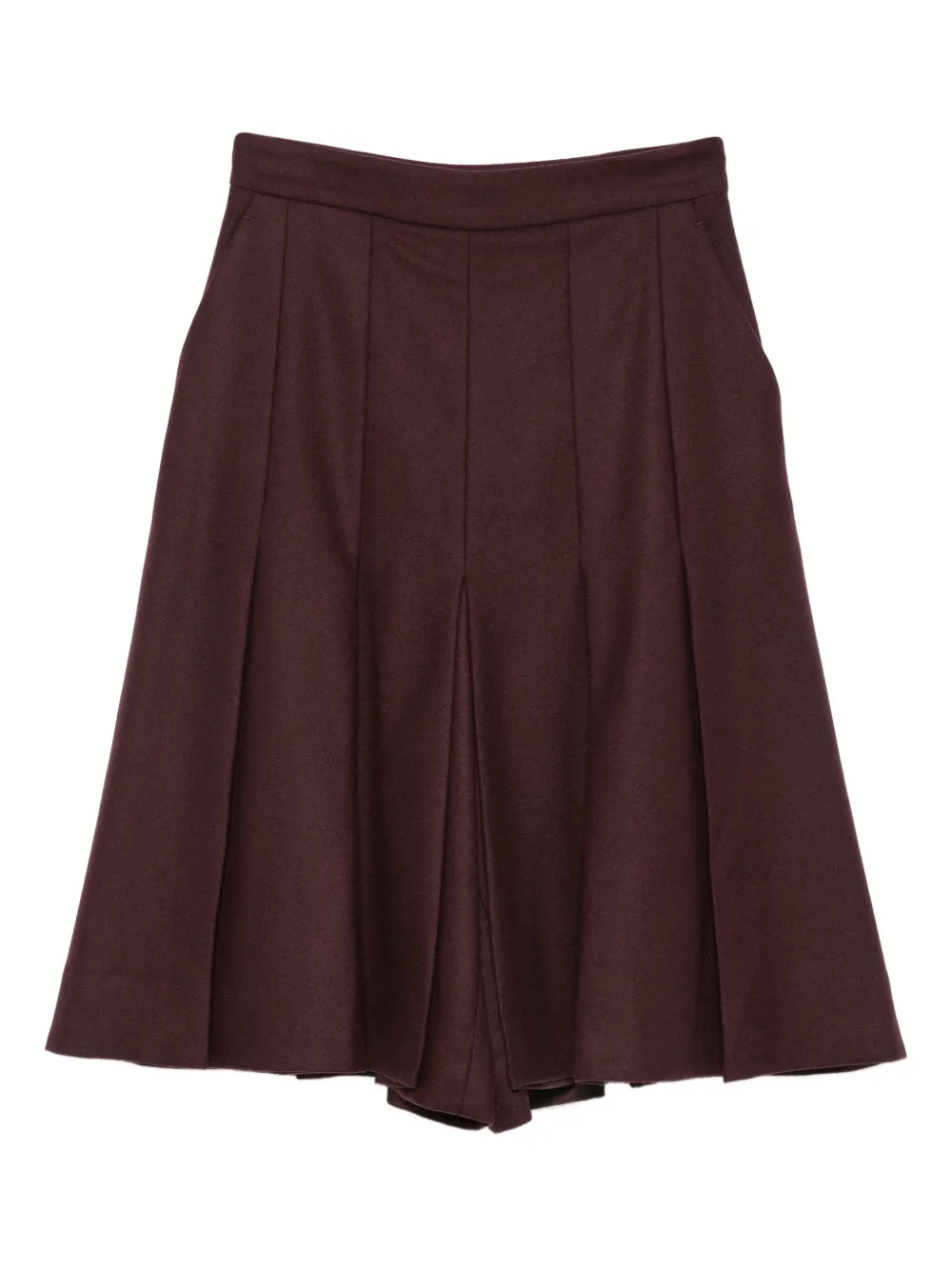 JOSEPH pleated shorts | Brown | Image 1