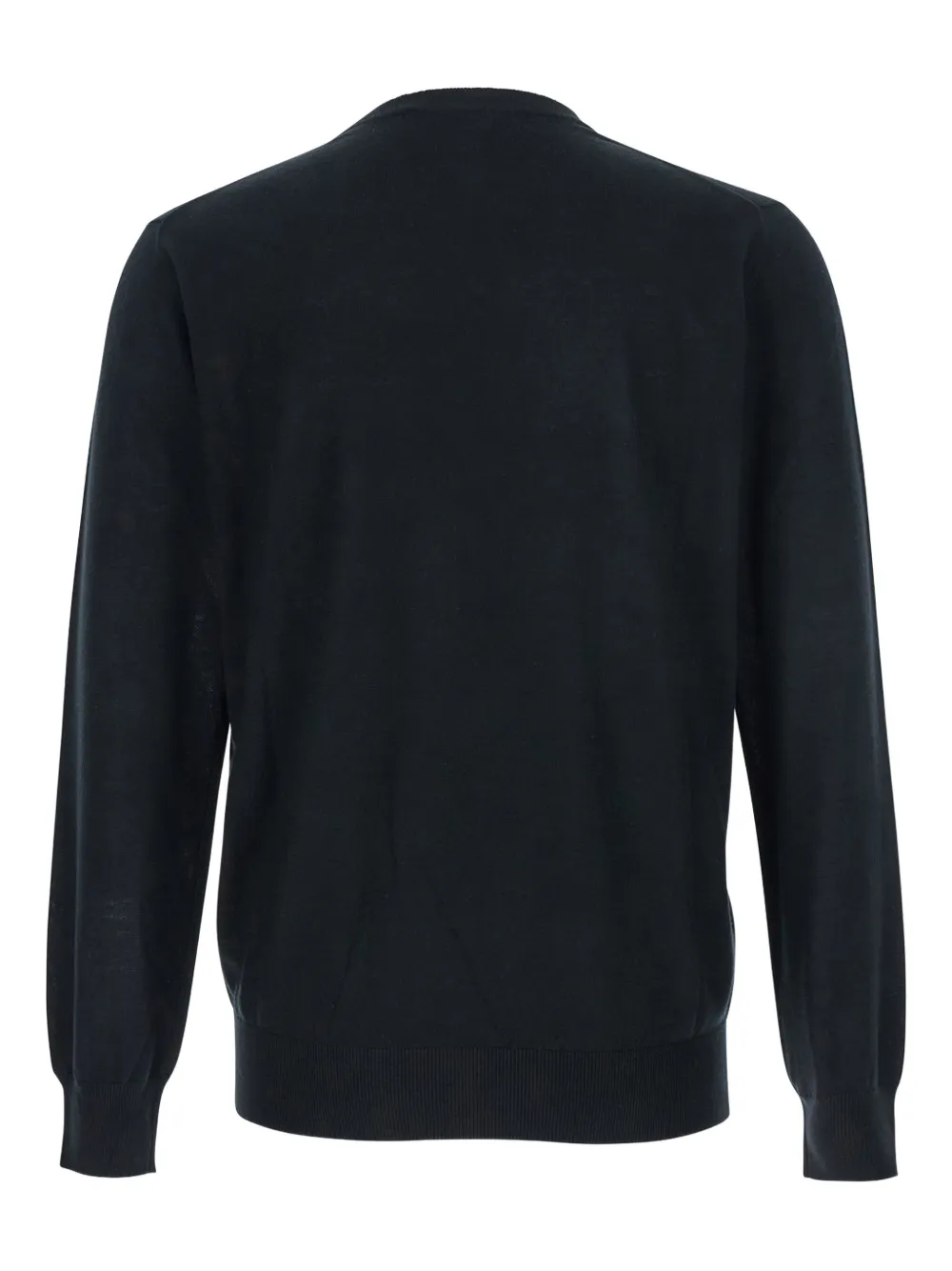 Kangra fine-knit jumper - Zwart
