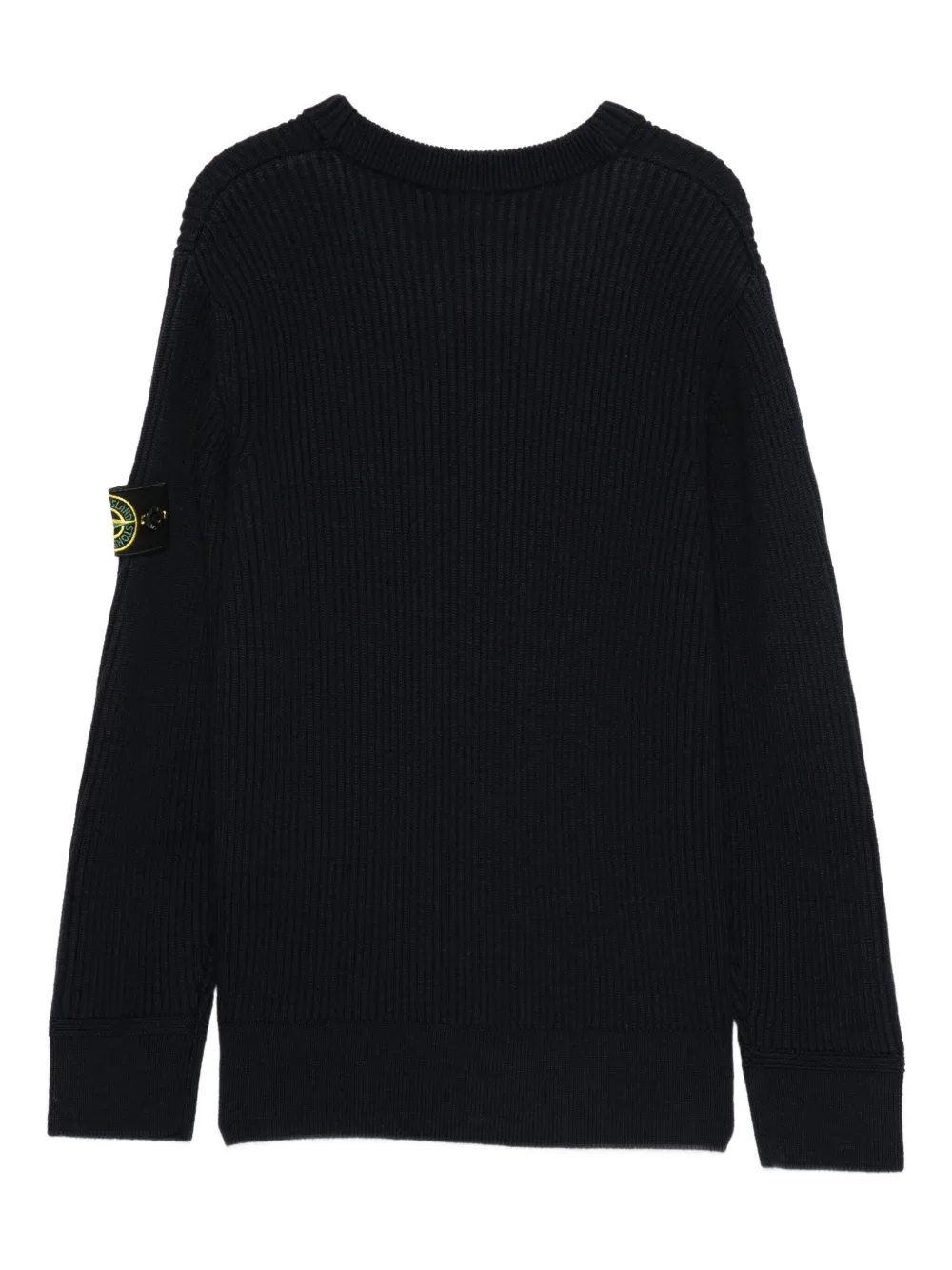 Stone Island Junior ribbed logo-patch sweater | Boys Knitwear | Image 2