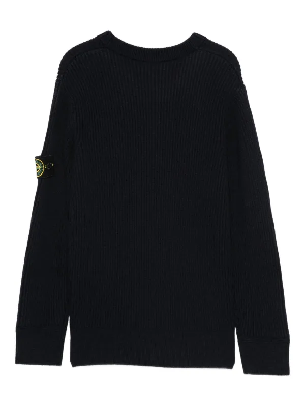 Stone Island Junior ロゴパッチ セーター | ブラック | FARFETCH JP