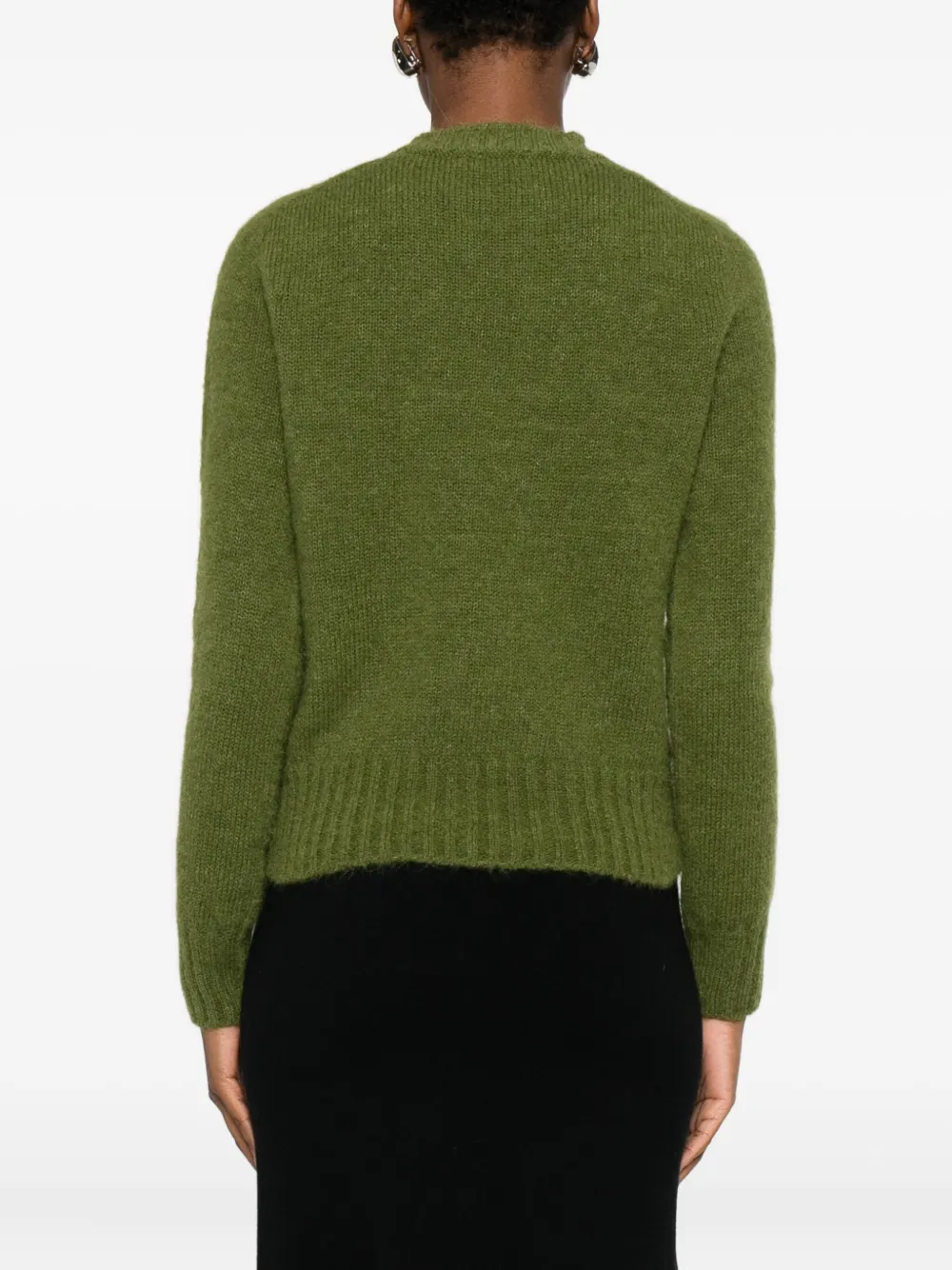Drykorn Crew-neck Ribbed Sweater In Green