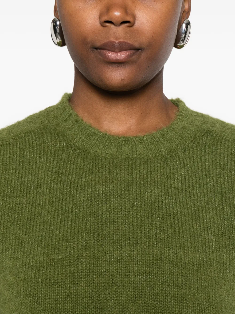 Drykorn Crew-neck Ribbed Sweater In Green