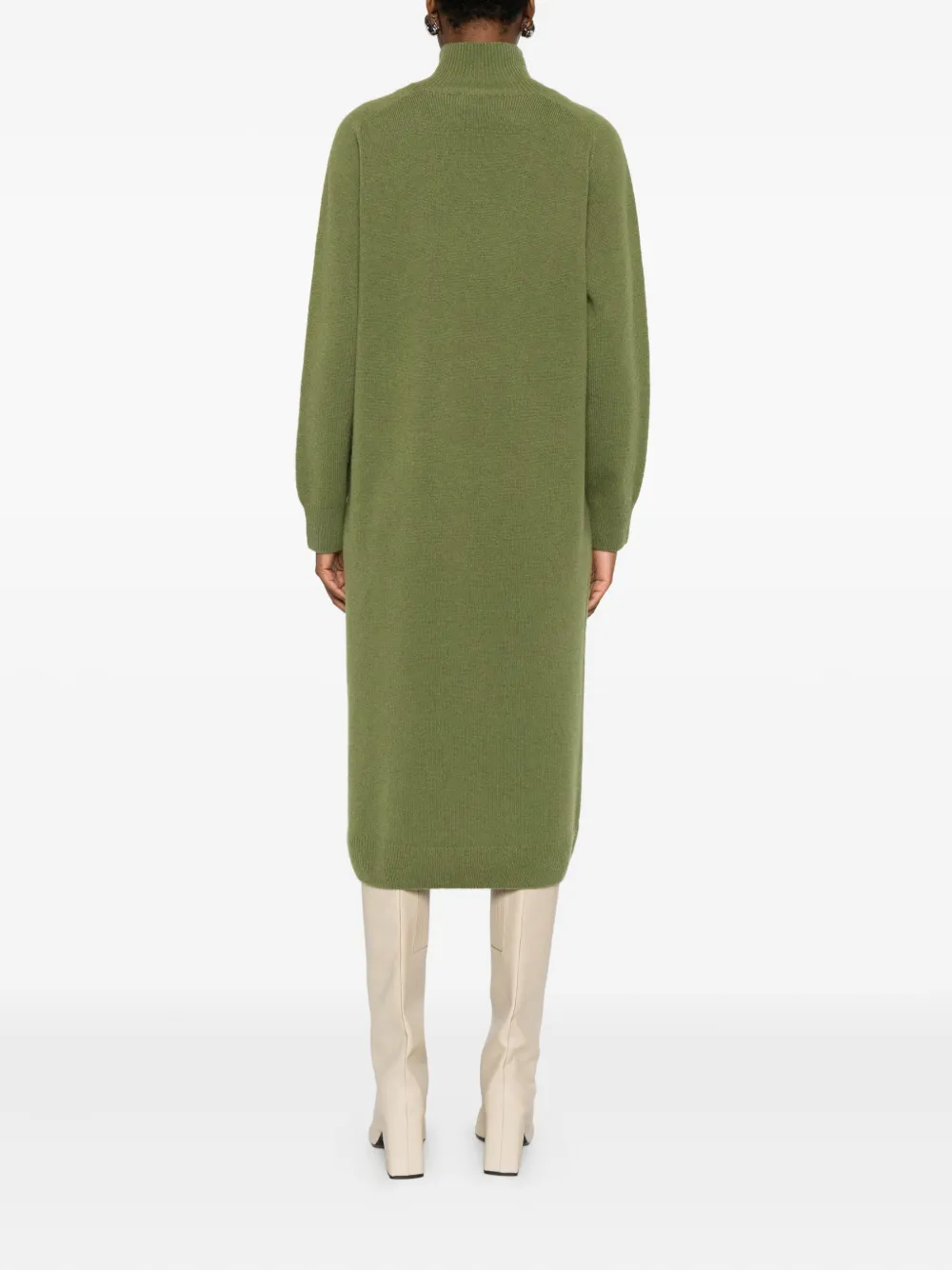 Drykorn Alinoy Knitted Midi Dress In Green